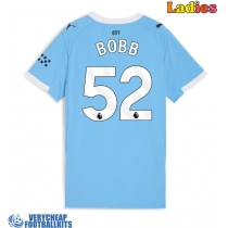 Manchester City Oscar Bobb #52 Replica Home Shirt Ladies 2025-26 Short Sleeve